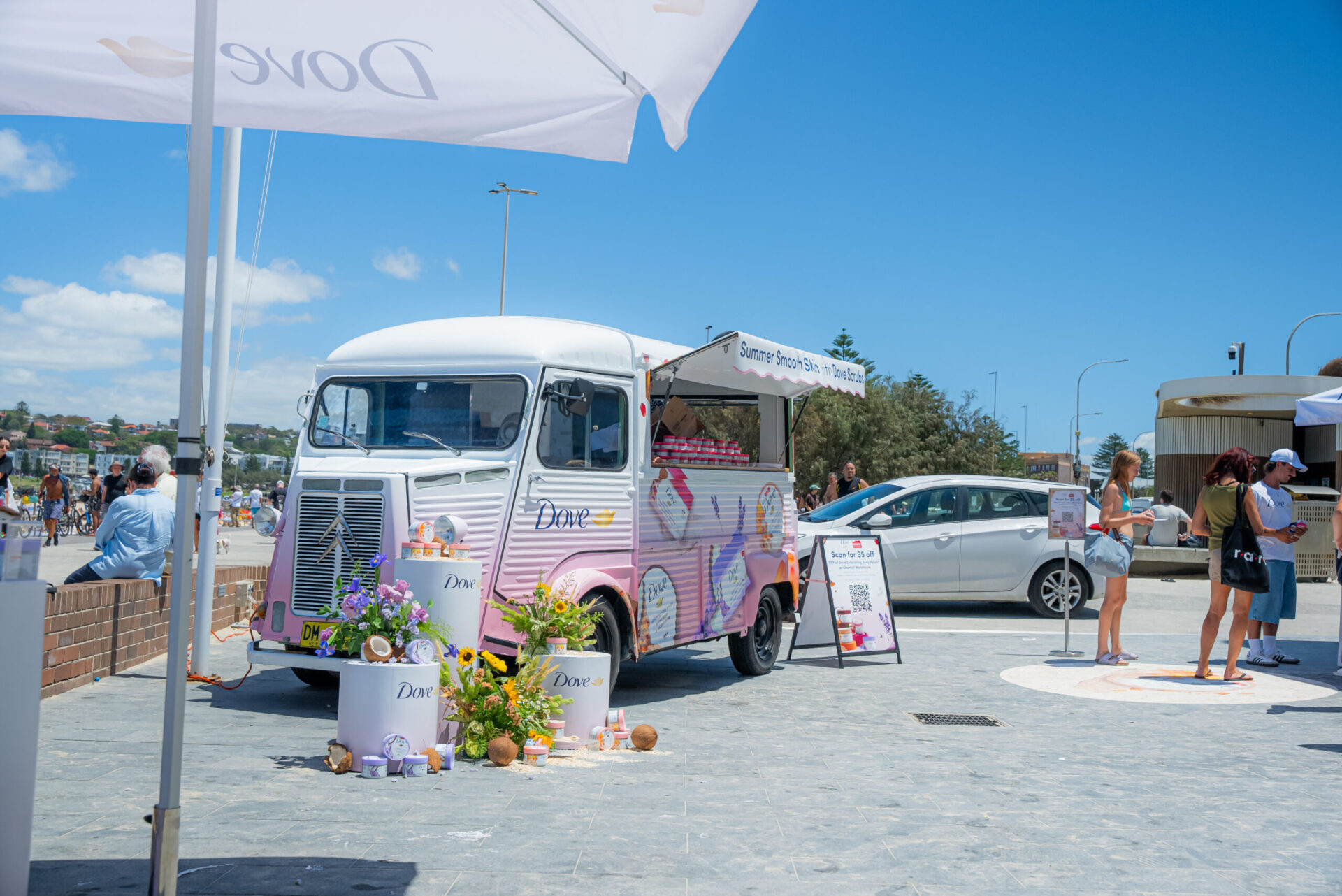 Dove_activation_van - reborn - digital creative agency in sydney